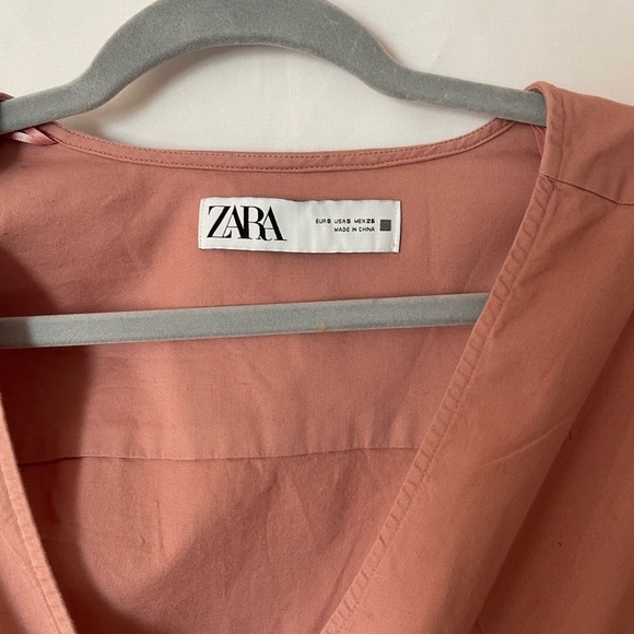 Zara Pants - ZARA Rose-Mauve V-Neck Jumpsuit